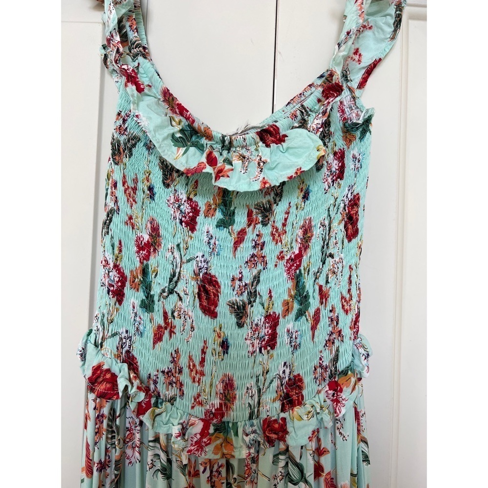 FLORAL Tiered Maxi Dress - Size M - Picture 4 of 6